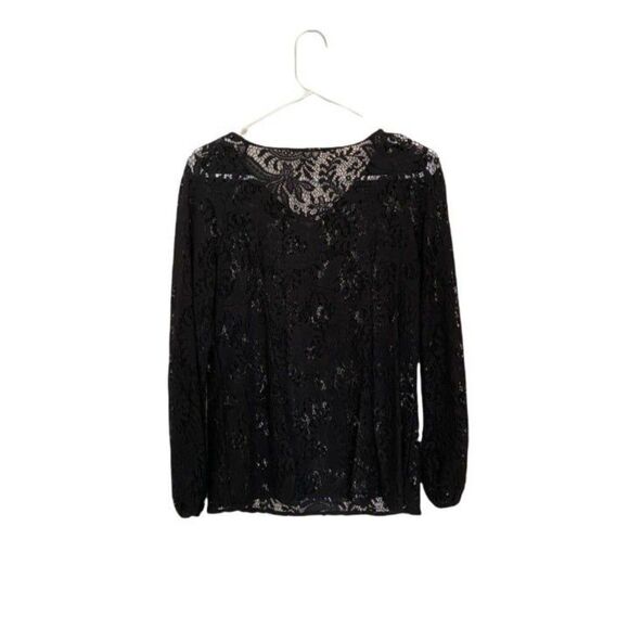 Lacey Black Top with Lace Up (Small/Medium) - Picture 2 of 2